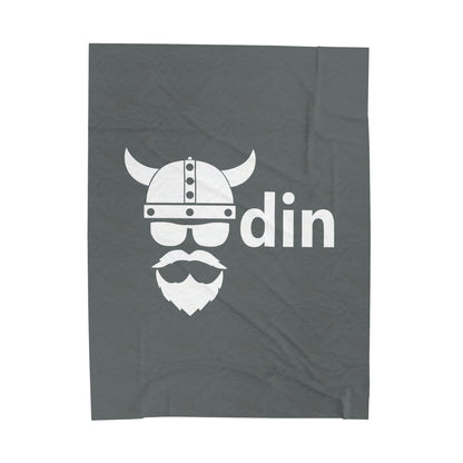 ZV Odin White Extra Soft Velveteen Plush Blanket - THE ZEN VIKING