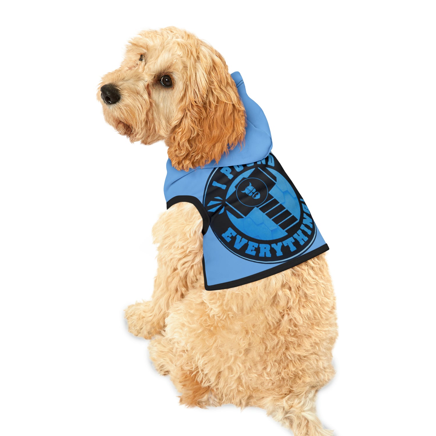 ZV Blue Smash Dog Hoodie - THE ZEN VIKING