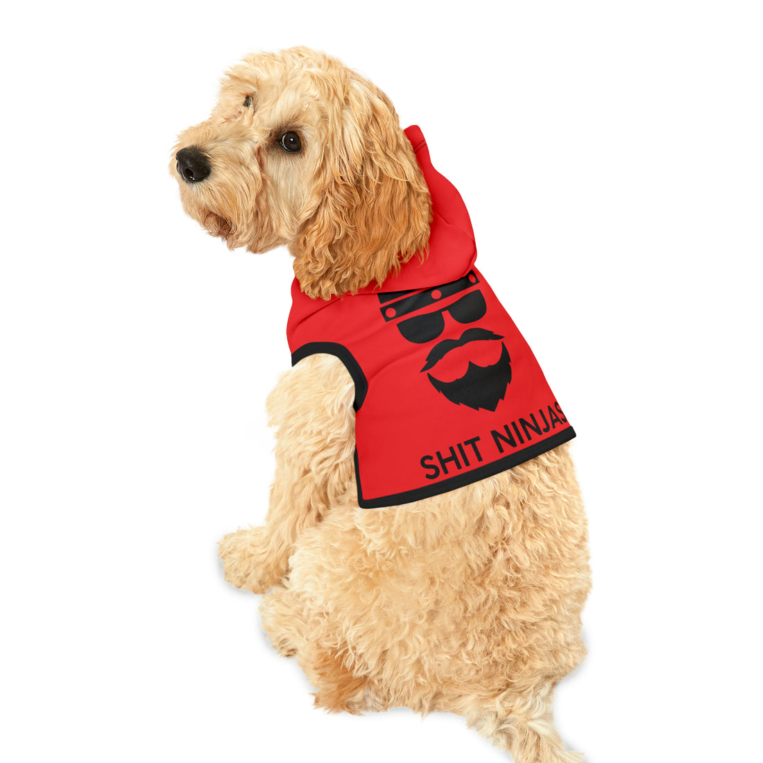 ZV Red Shit Ninja’s Dog Hoodie - THE ZEN VIKING