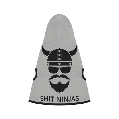 ZV Light Grey Shit Ninja’s Dog Hoodie - THE ZEN VIKING