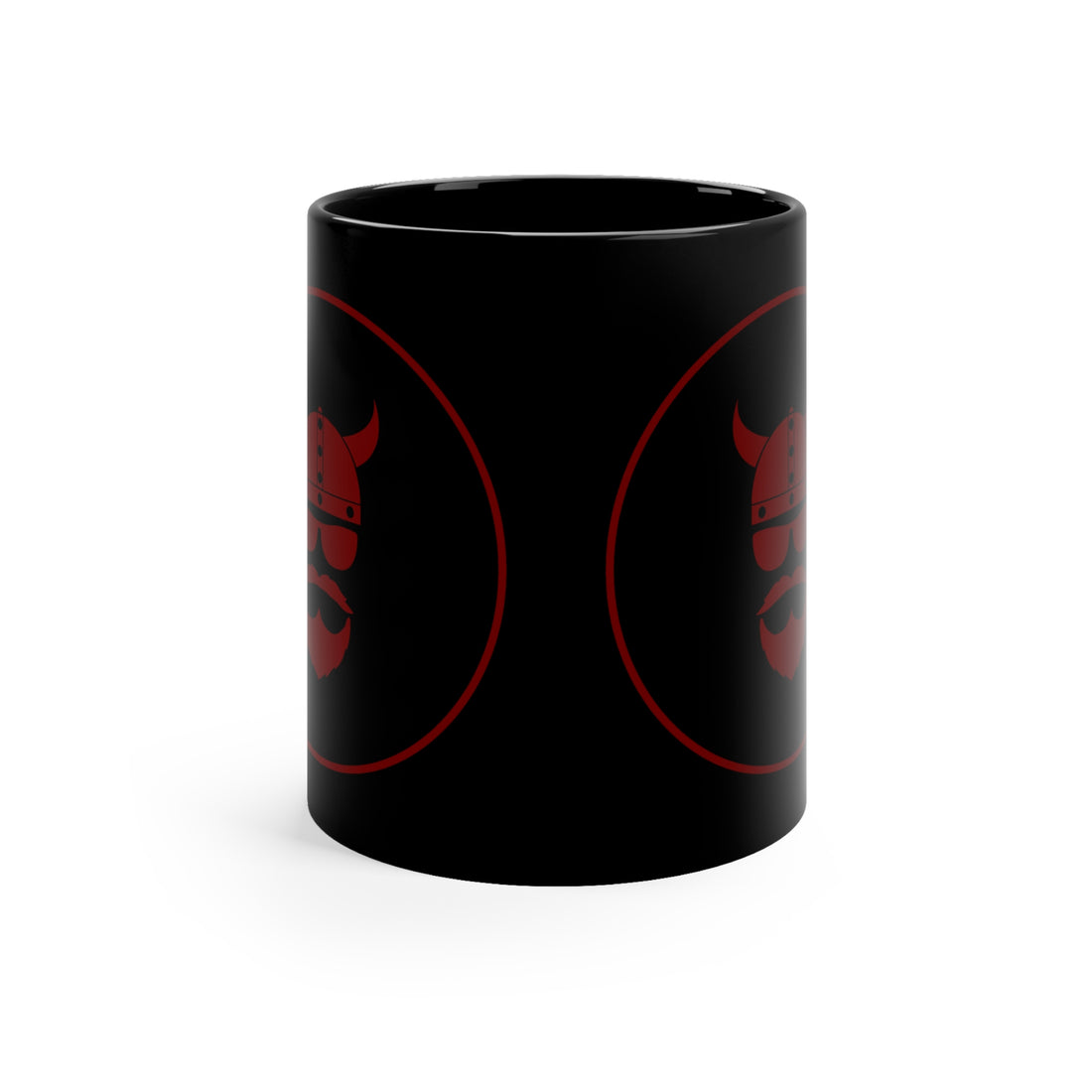 Red ZV 11oz Black Mug blk - THE ZEN VIKING