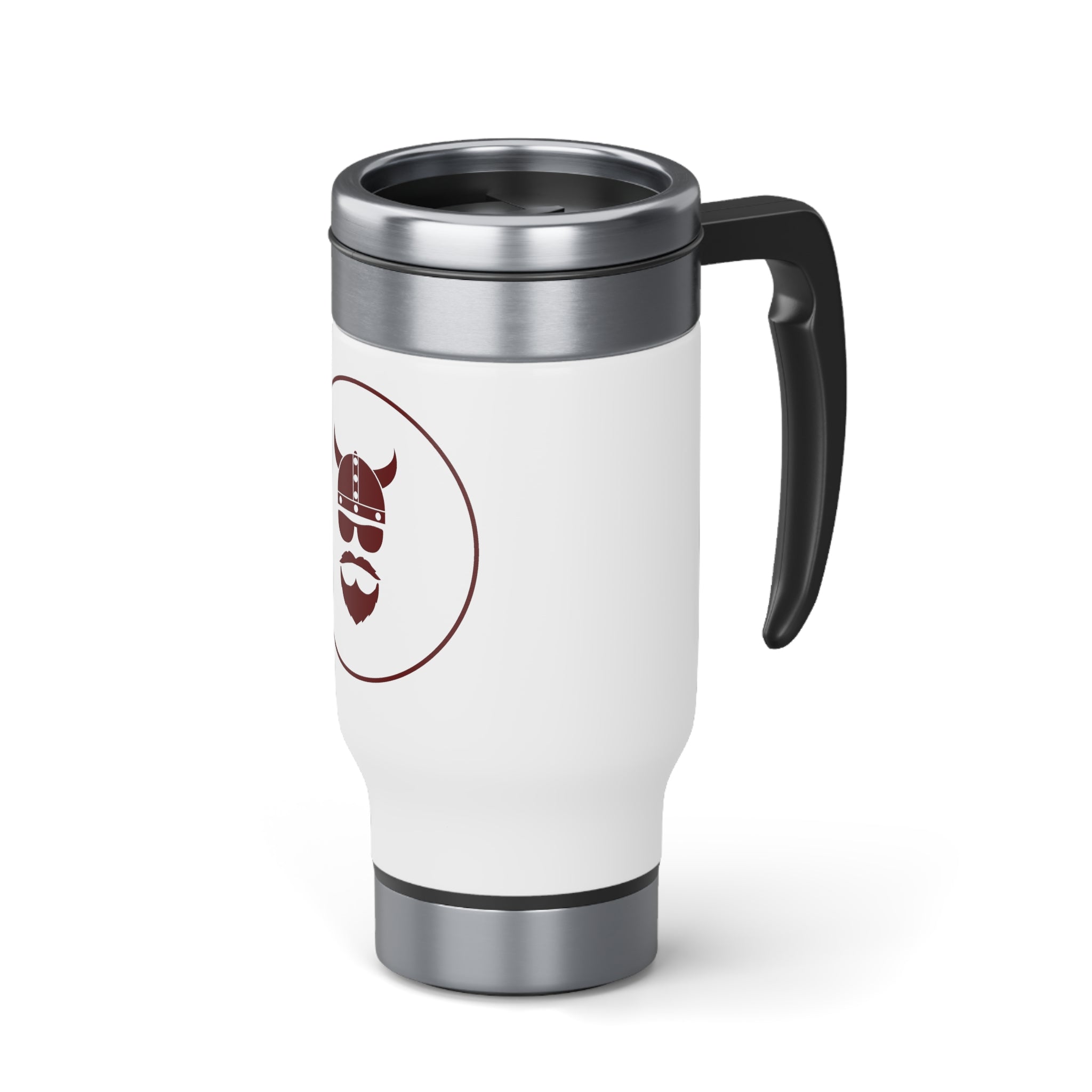 ZV Red Label Stainless Steel Travel Mug with Handle, 14oz - THE ZEN VIKING