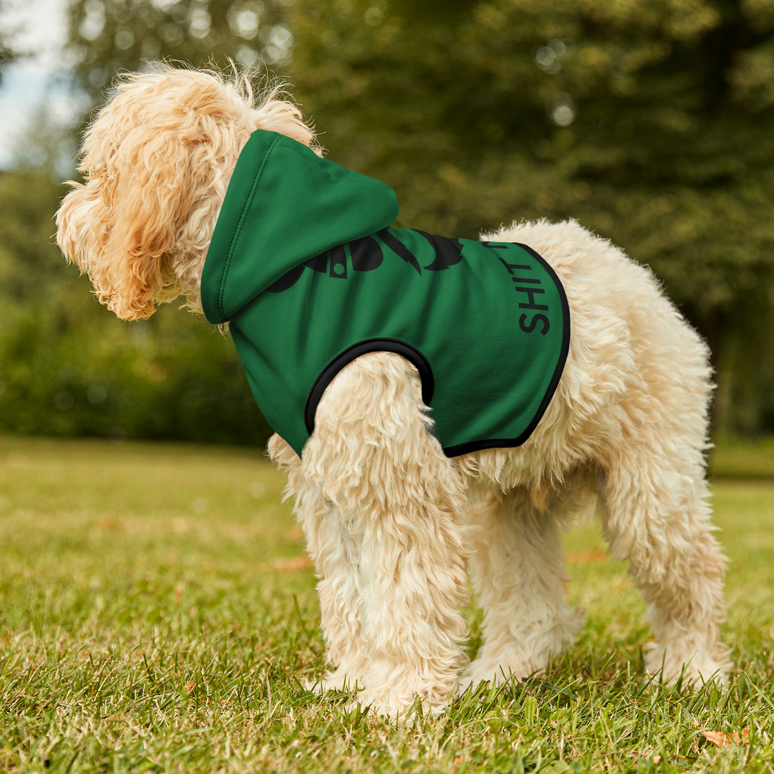 ZV Forest Green Shit Ninja’s Dog Hoodie - THE ZEN VIKING