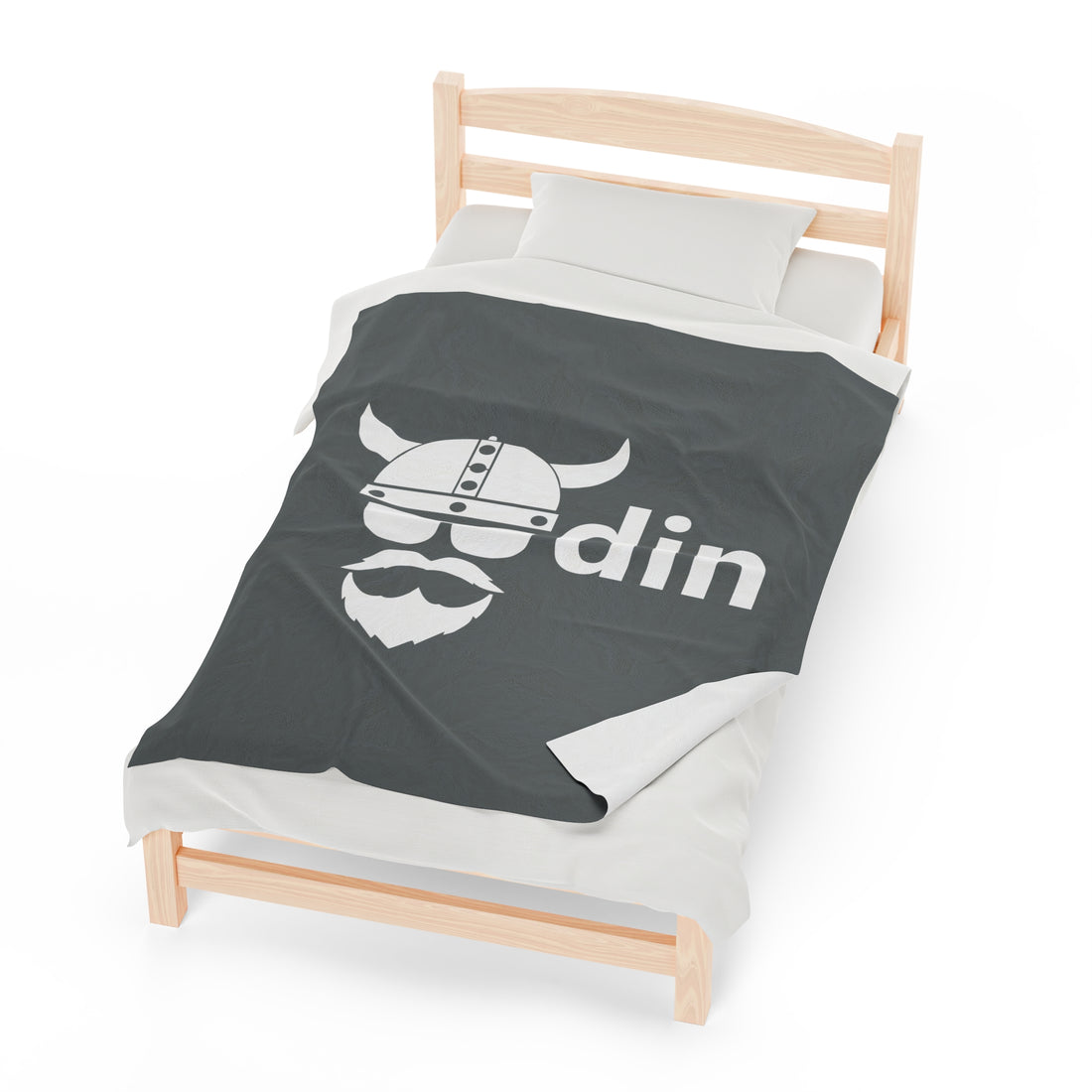 ZV Odin White Extra Soft Velveteen Plush Blanket - THE ZEN VIKING