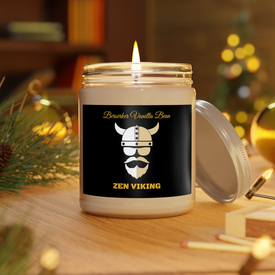 Berserker Vanilla Bean Candle, 9oz - THE ZEN VIKING