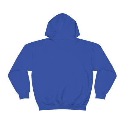 ZV White Half Heavy Blend™ Hooded Sweatshirt - THE ZEN VIKING