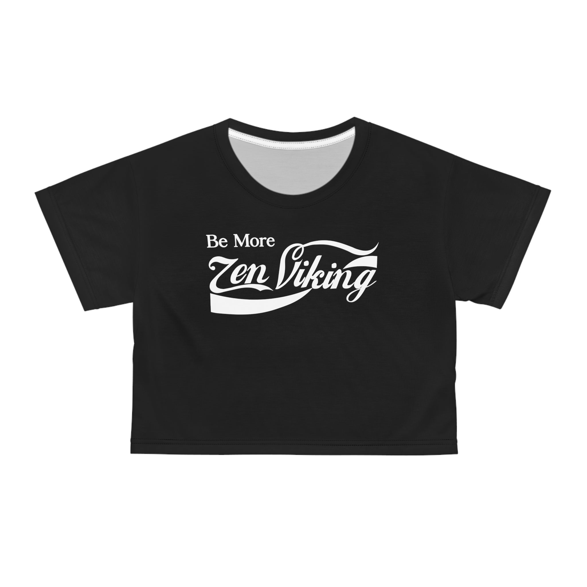 ZV Be Mo White Label Crop Top - THE ZEN VIKING