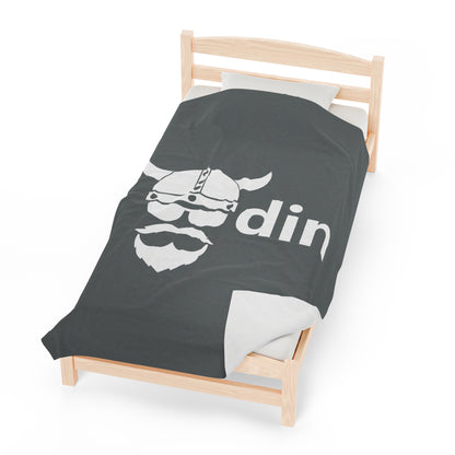 ZV Odin White Extra Soft Velveteen Plush Blanket - THE ZEN VIKING