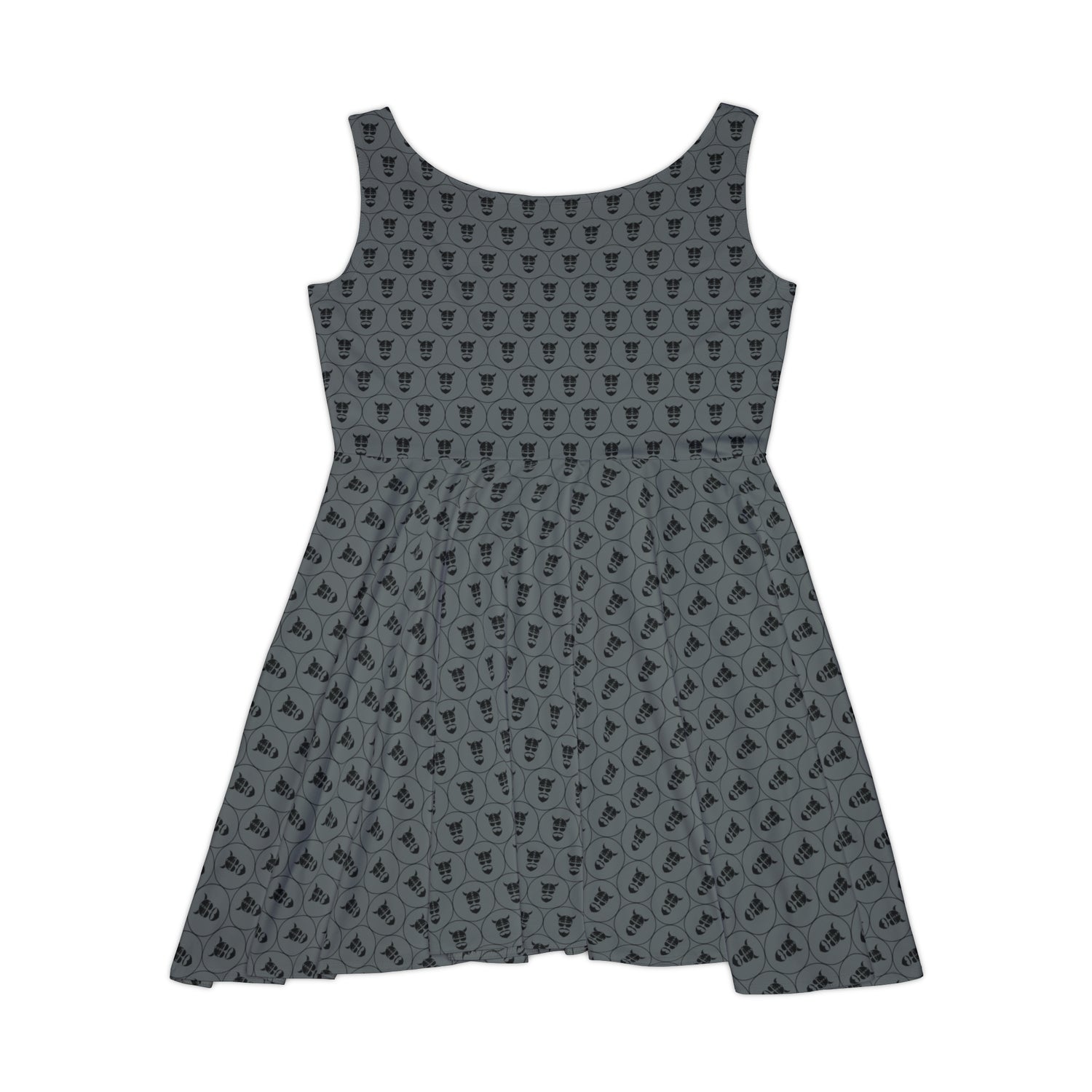 ZV Charcoal Black Label Skater Dress - THE ZEN VIKING