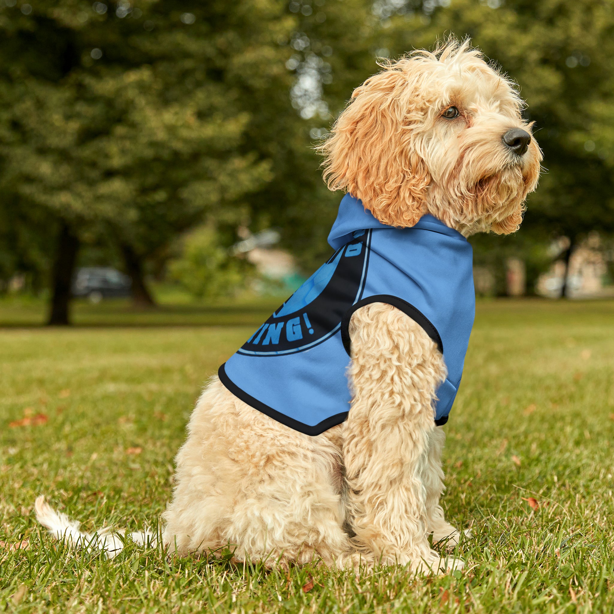 ZV Blue Smash Dog Hoodie - THE ZEN VIKING