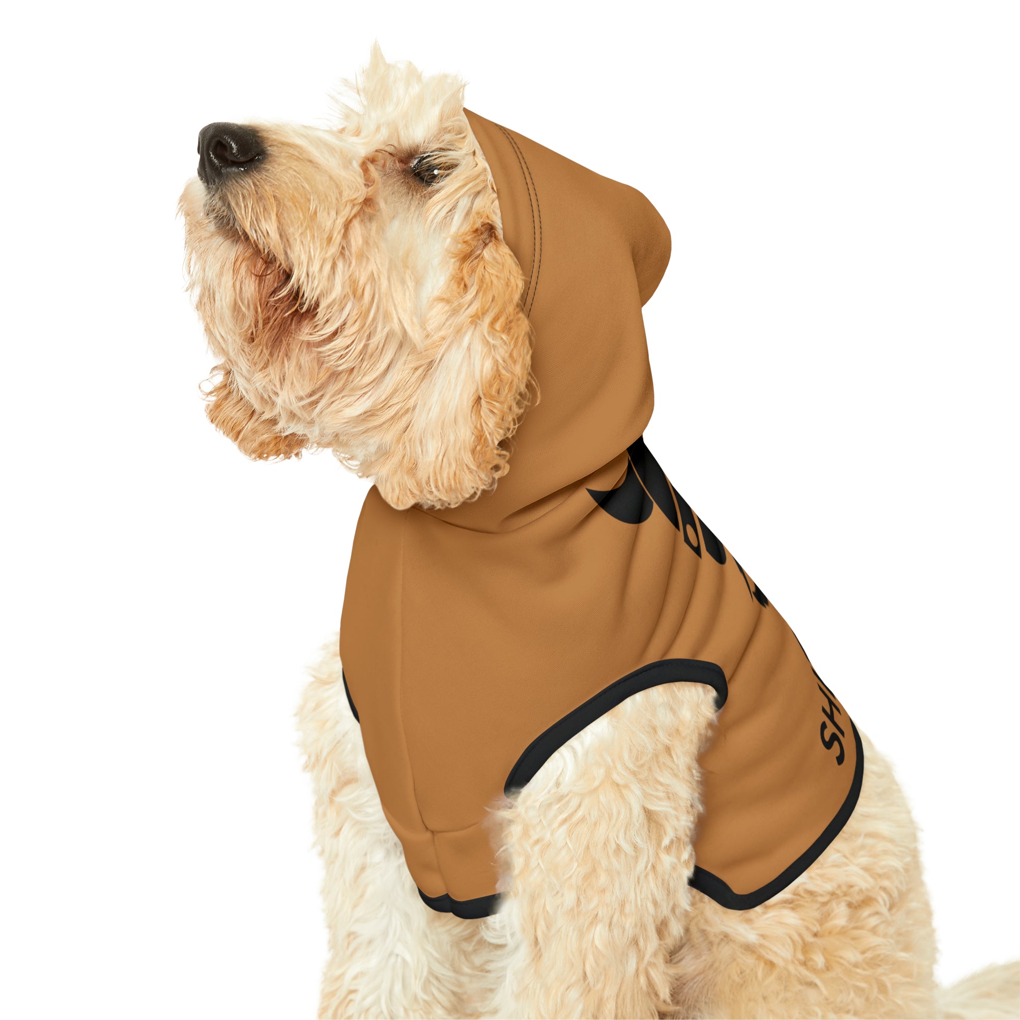 Light Brown ZV Red Shit Ninja’s Dog Hoodie - THE ZEN VIKING