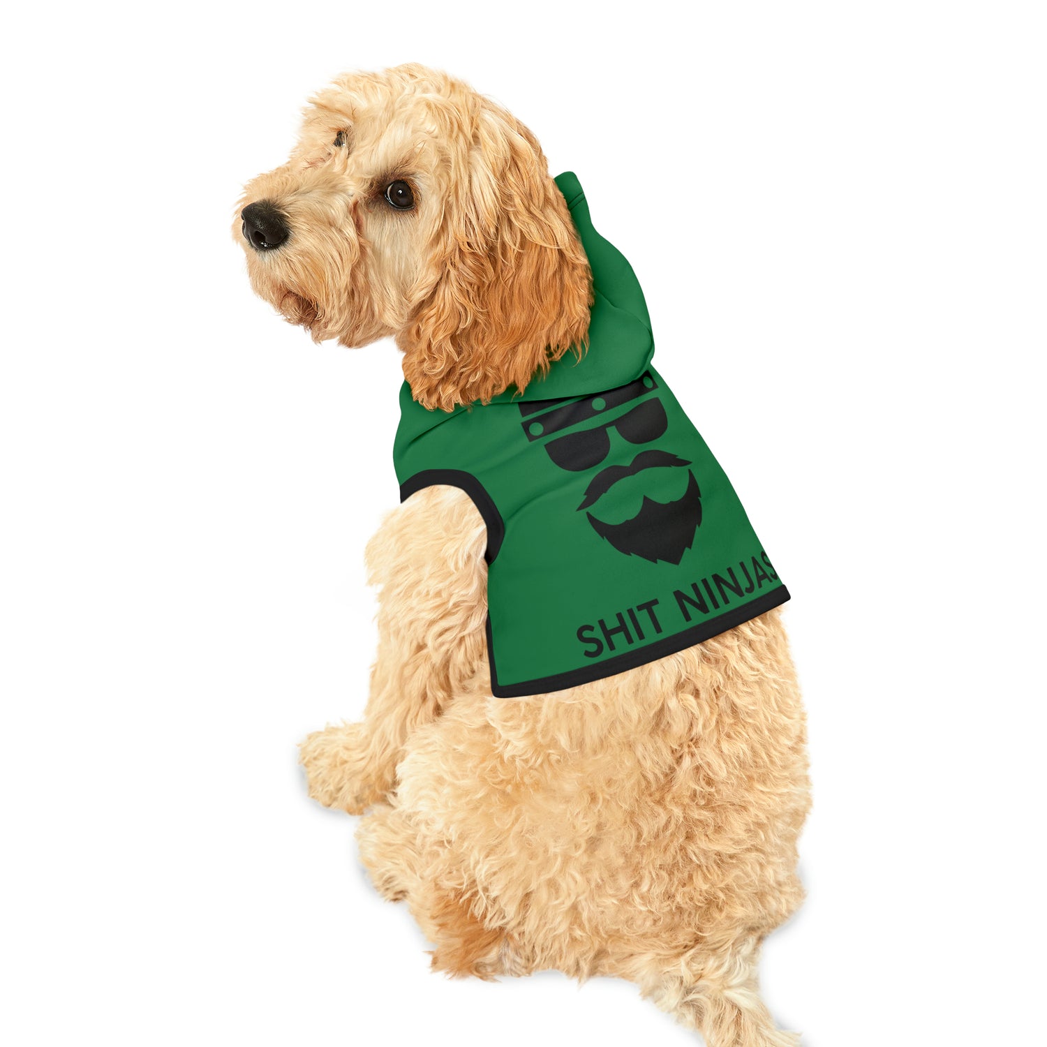 ZV Forest Green Shit Ninja’s Dog Hoodie - THE ZEN VIKING