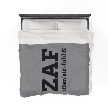 ZV ZAF Extra Soft Velveteen Plush Blanket - THE ZEN VIKING