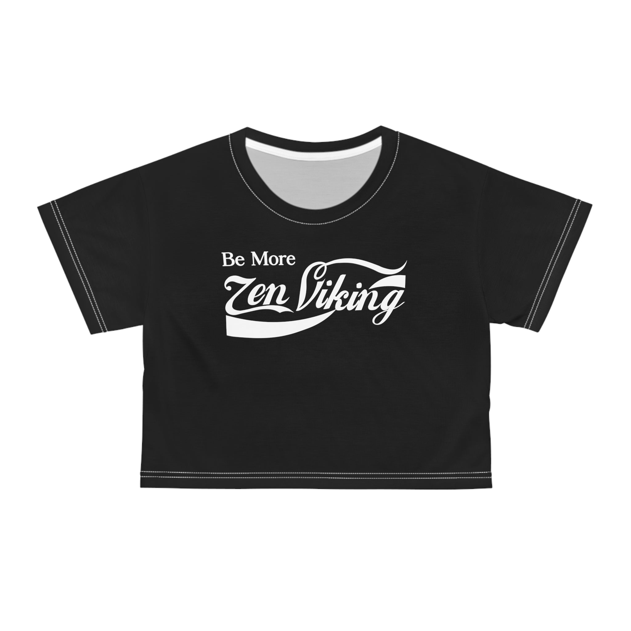 ZV Be Mo White Label Crop Top - THE ZEN VIKING