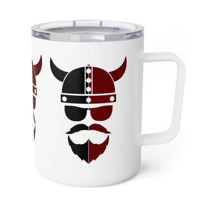 ZV white Insulated Coffee Mug, 10oz - THE ZEN VIKING