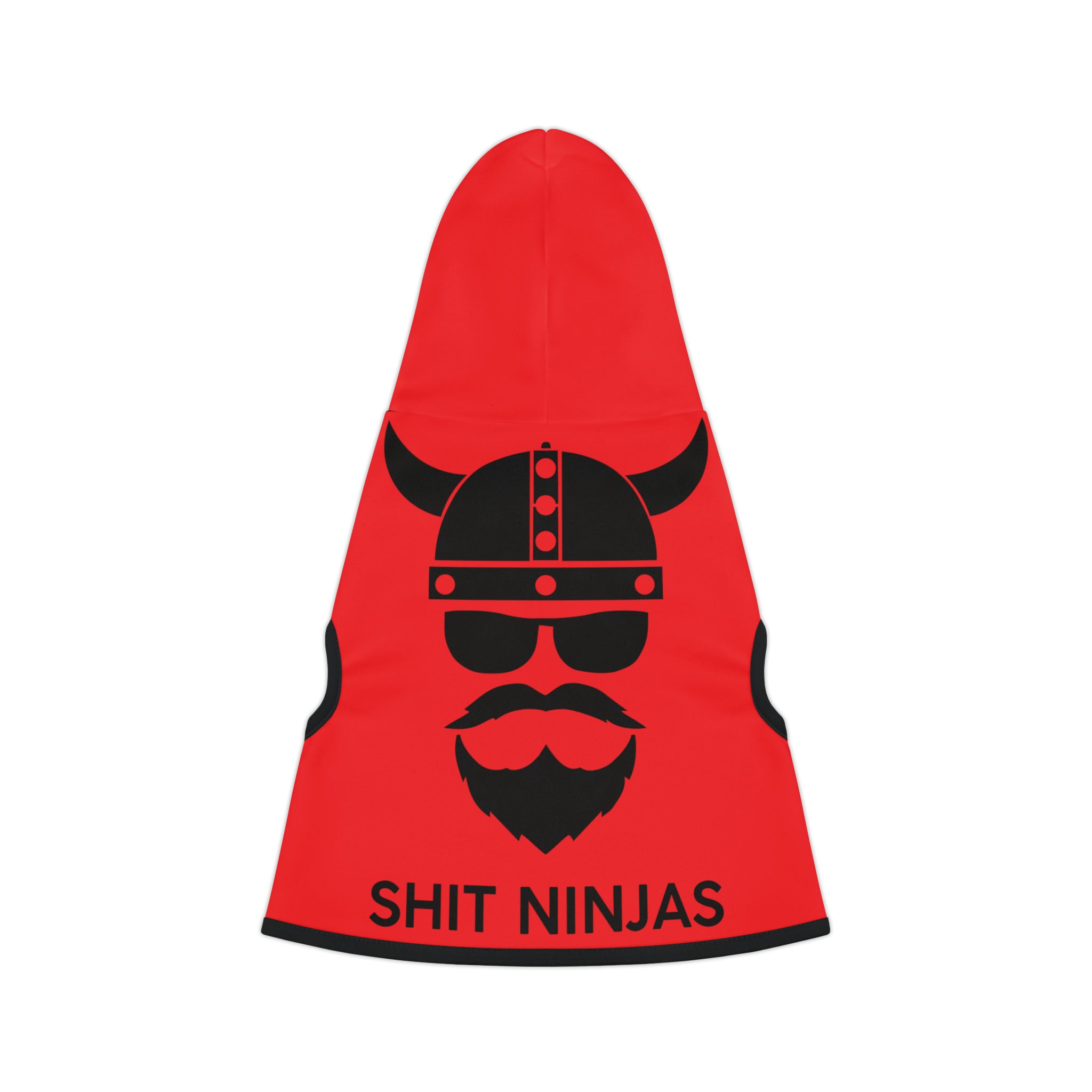 ZV Red Shit Ninja’s Dog Hoodie - THE ZEN VIKING