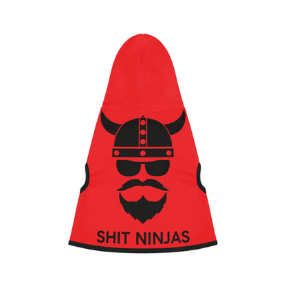 ZV Red Shit Ninja’s Dog Hoodie - THE ZEN VIKING