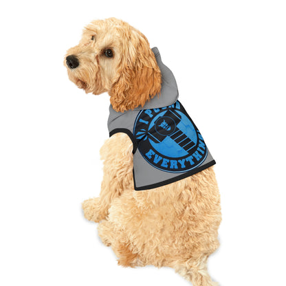 ZV Blue Grey Dog Hoodie - THE ZEN VIKING