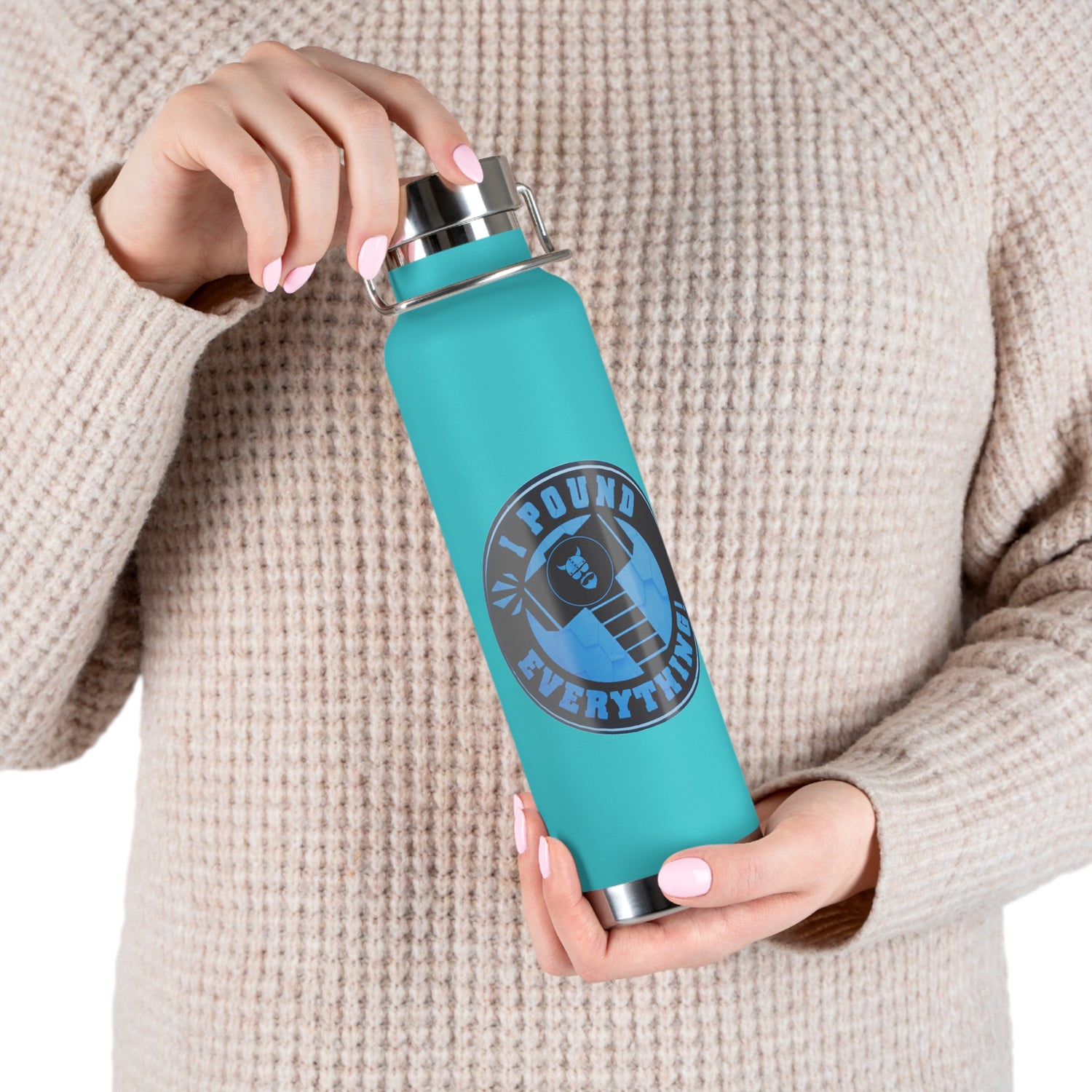 ZV Pound Copper Vacuum Insulated Bottle, 22oz - THE ZEN VIKING