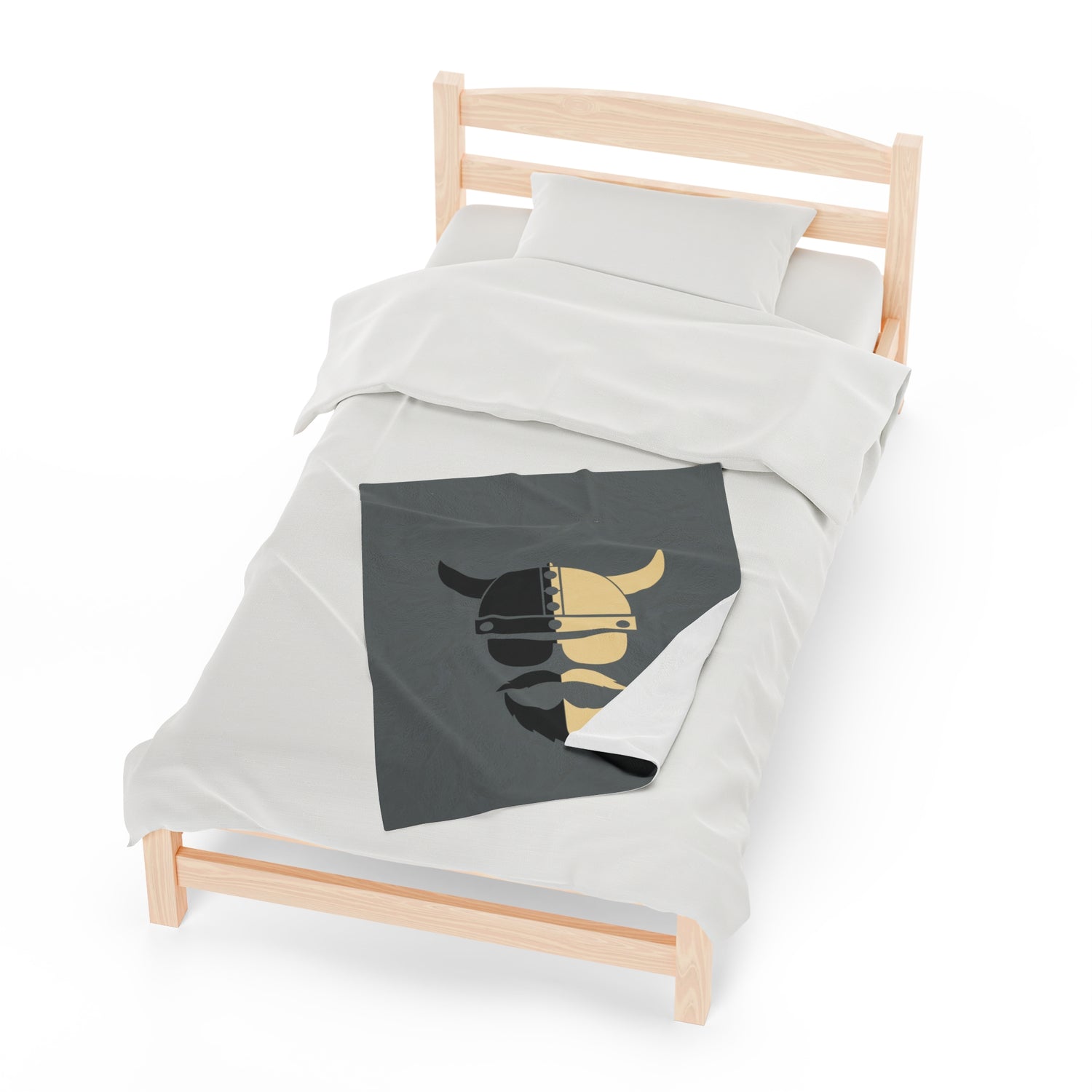 ZV BlkGold Extra Soft Velveteen Plush Blanket - THE ZEN VIKING