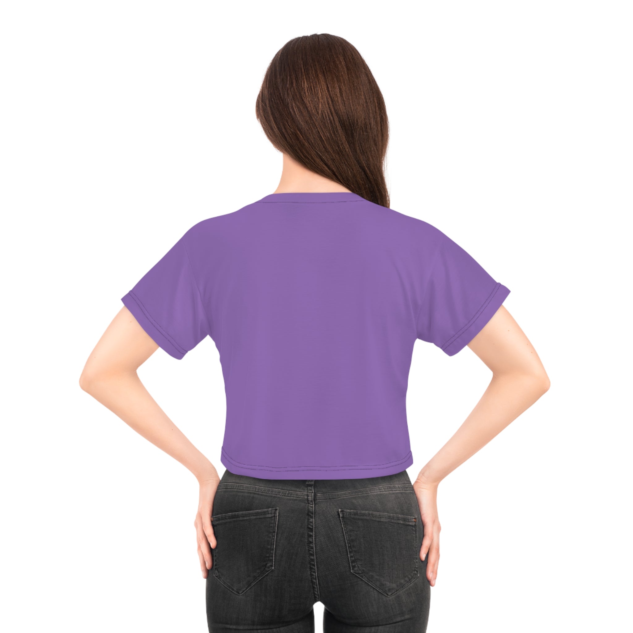 ZV meditation Yoga Purple Crop Top - THE ZEN VIKING