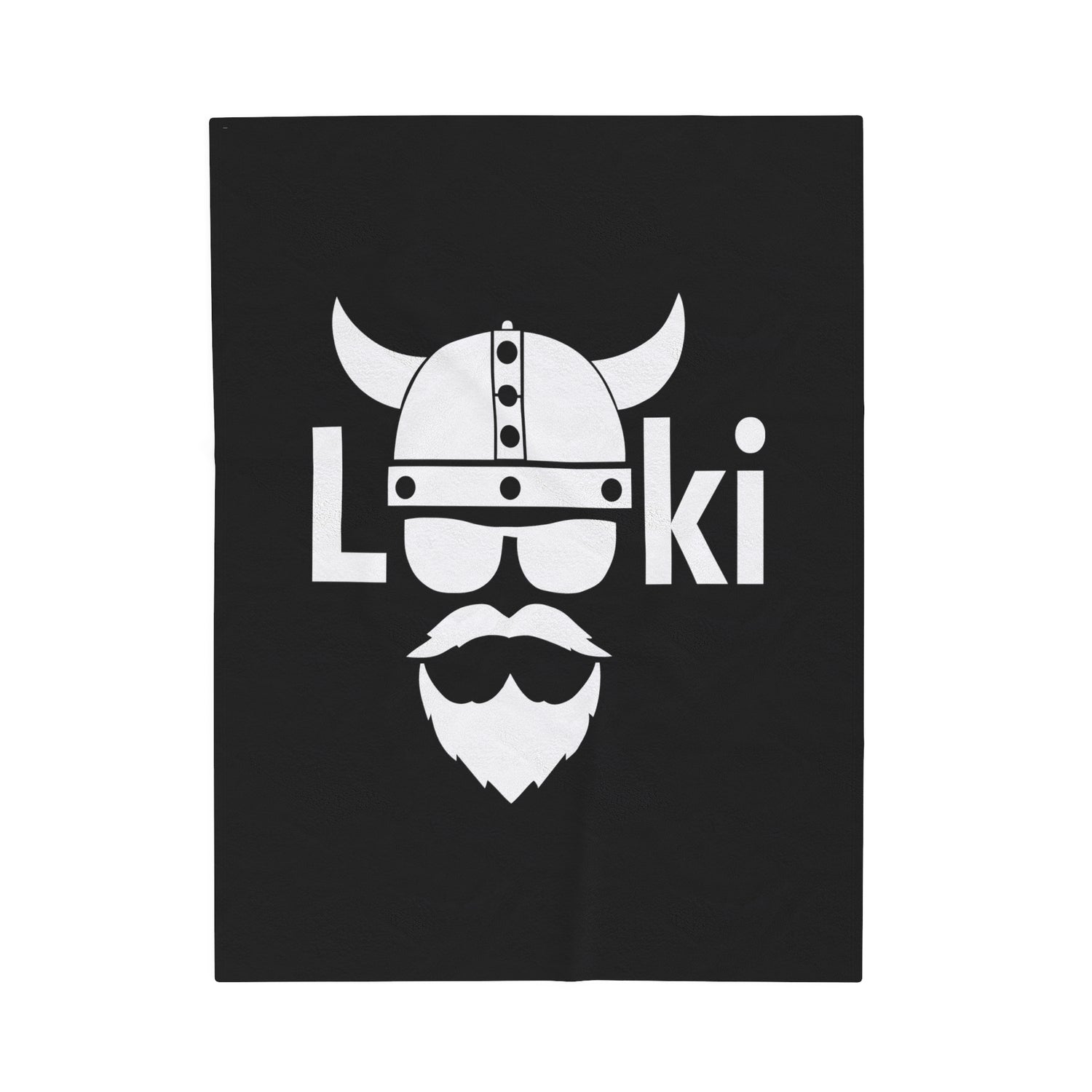 ZV Loki White Extra Soft Velveteen Plush Blanket - THE ZEN VIKING