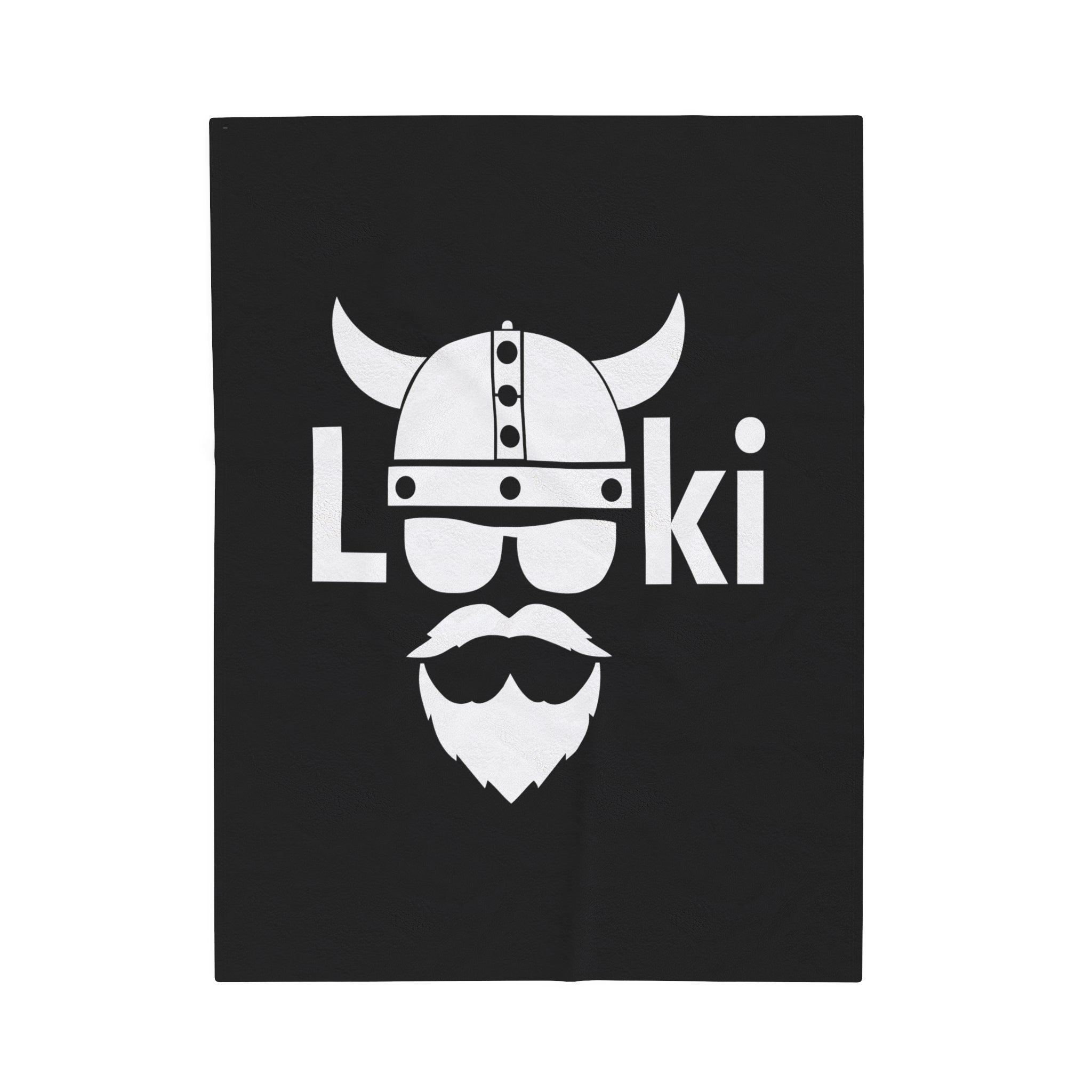 ZV Loki White Extra Soft Velveteen Plush Blanket - THE ZEN VIKING