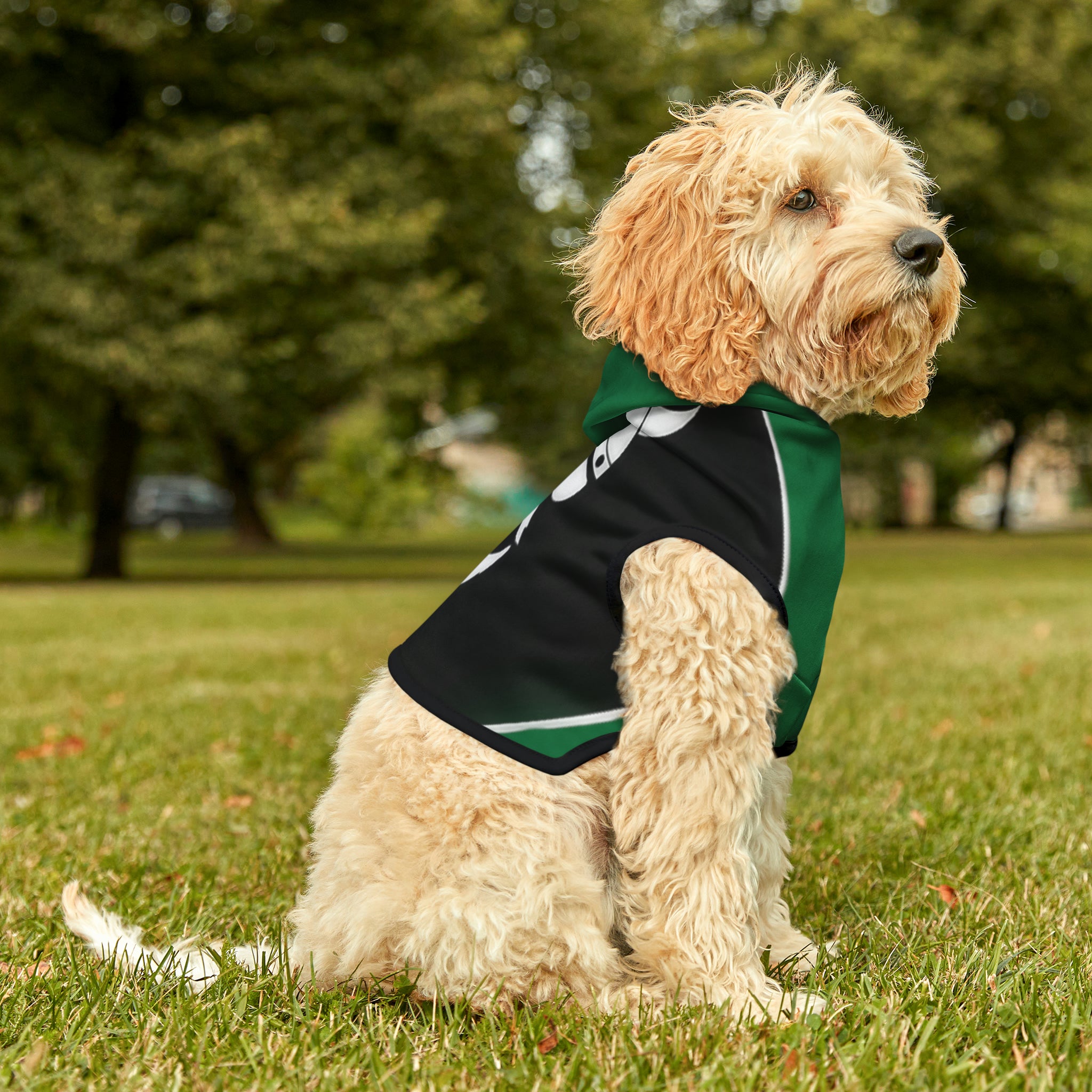 ZV Black Label Forest Green Dog Hoodie - THE ZEN VIKING