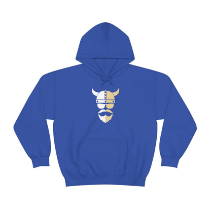 ZV White Half Heavy Blend™ Hooded Sweatshirt - THE ZEN VIKING