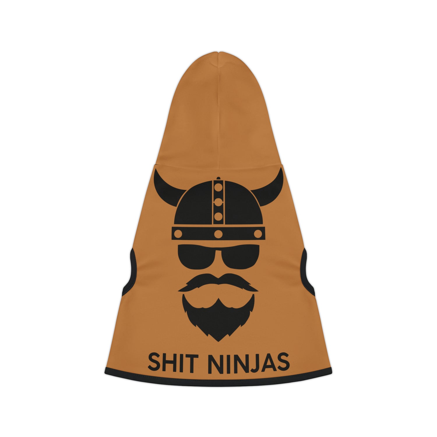 Light Brown ZV Red Shit Ninja’s Dog Hoodie - THE ZEN VIKING