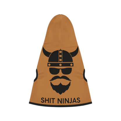 Light Brown ZV Red Shit Ninja’s Dog Hoodie - THE ZEN VIKING