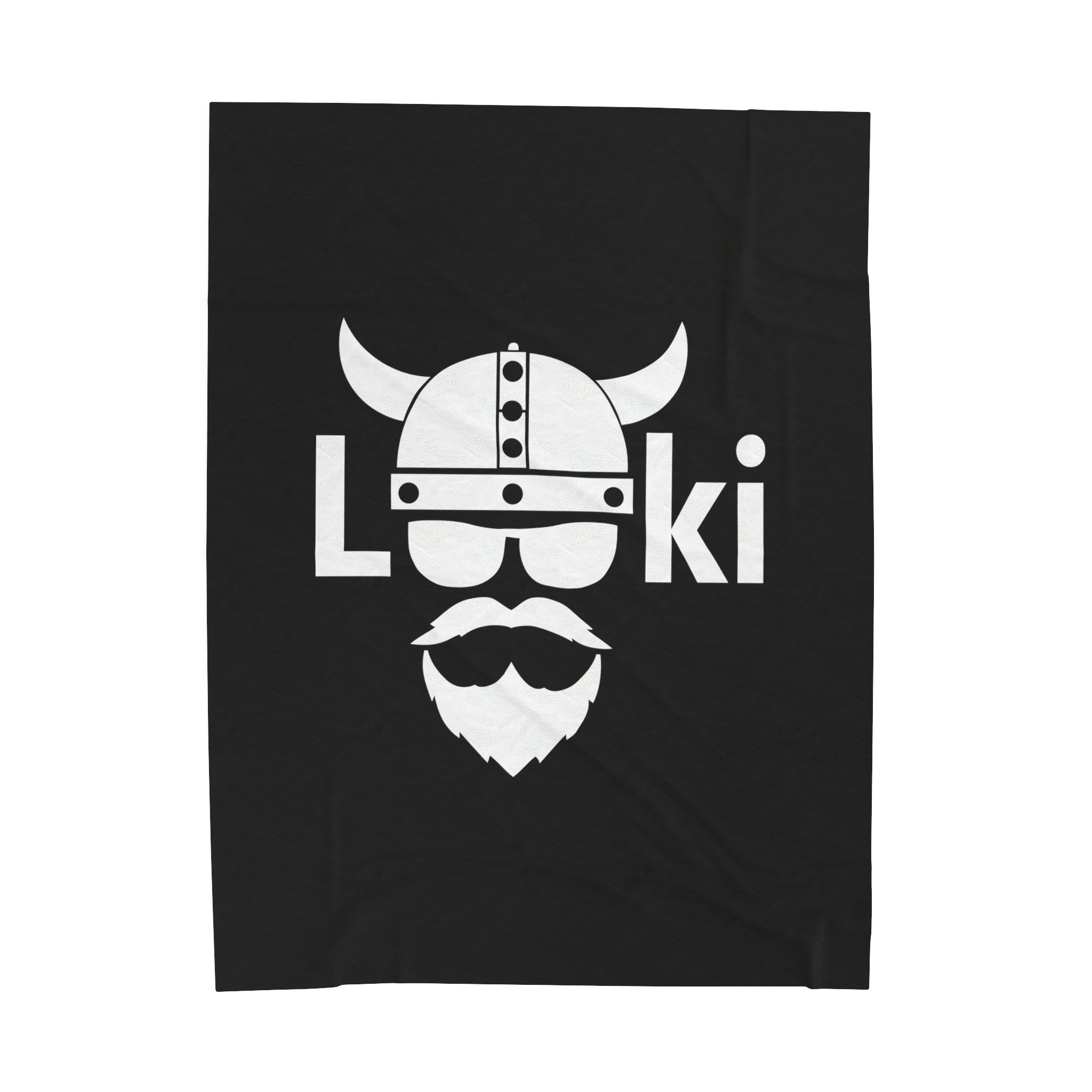 ZV Loki White Extra Soft Velveteen Plush Blanket - THE ZEN VIKING