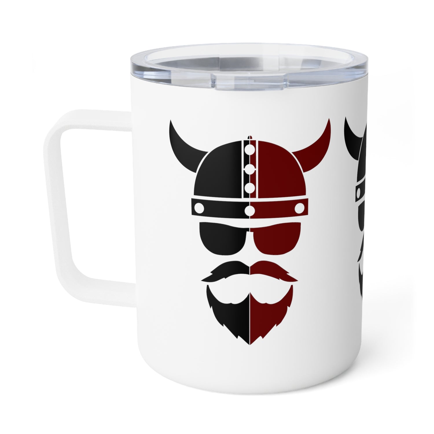 ZV white Insulated Coffee Mug, 10oz - THE ZEN VIKING