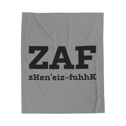 ZV ZAF Extra Soft Velveteen Plush Blanket - THE ZEN VIKING