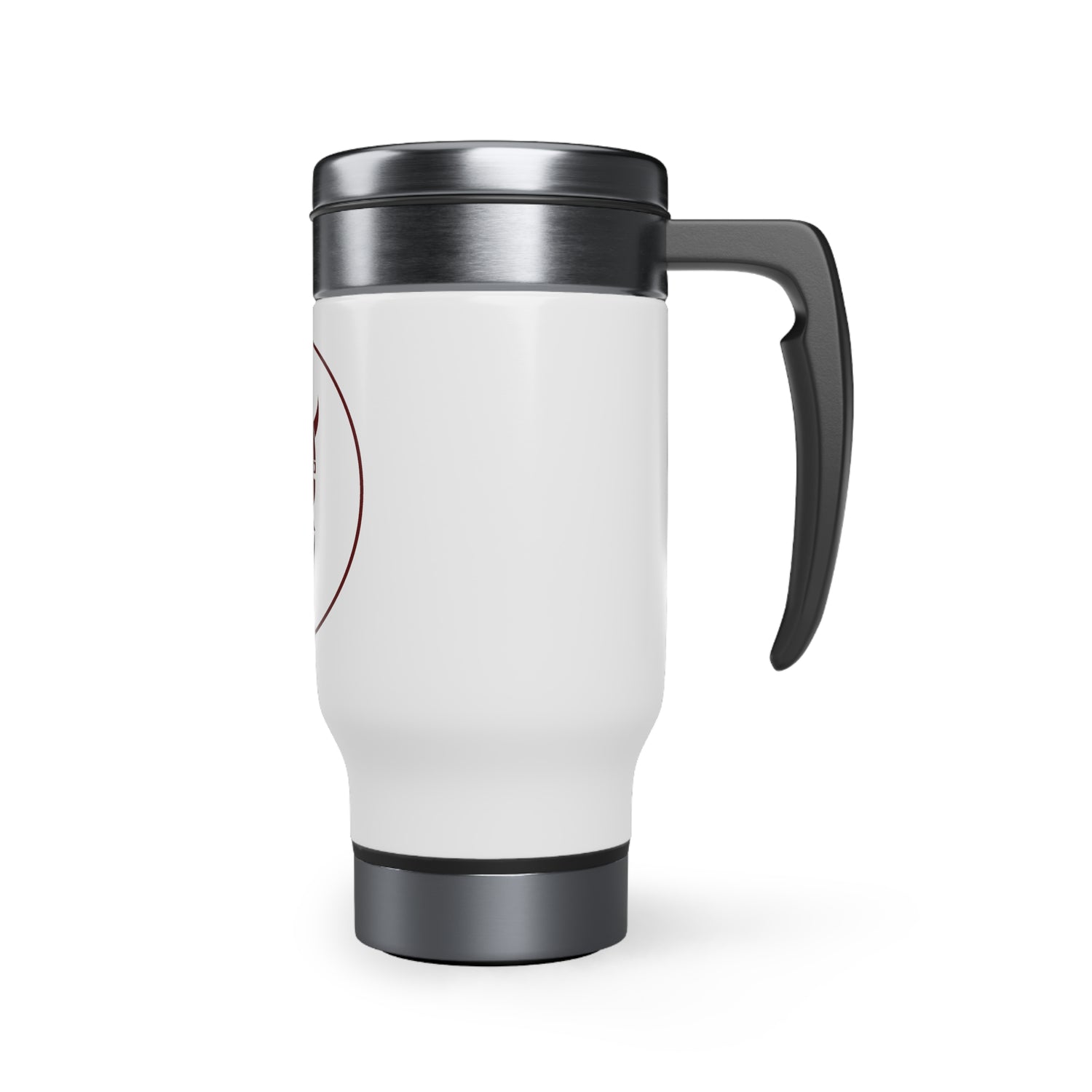 ZV Red Label Stainless Steel Travel Mug with Handle, 14oz - THE ZEN VIKING