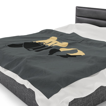 ZV BlkGold Extra Soft Velveteen Plush Blanket - THE ZEN VIKING