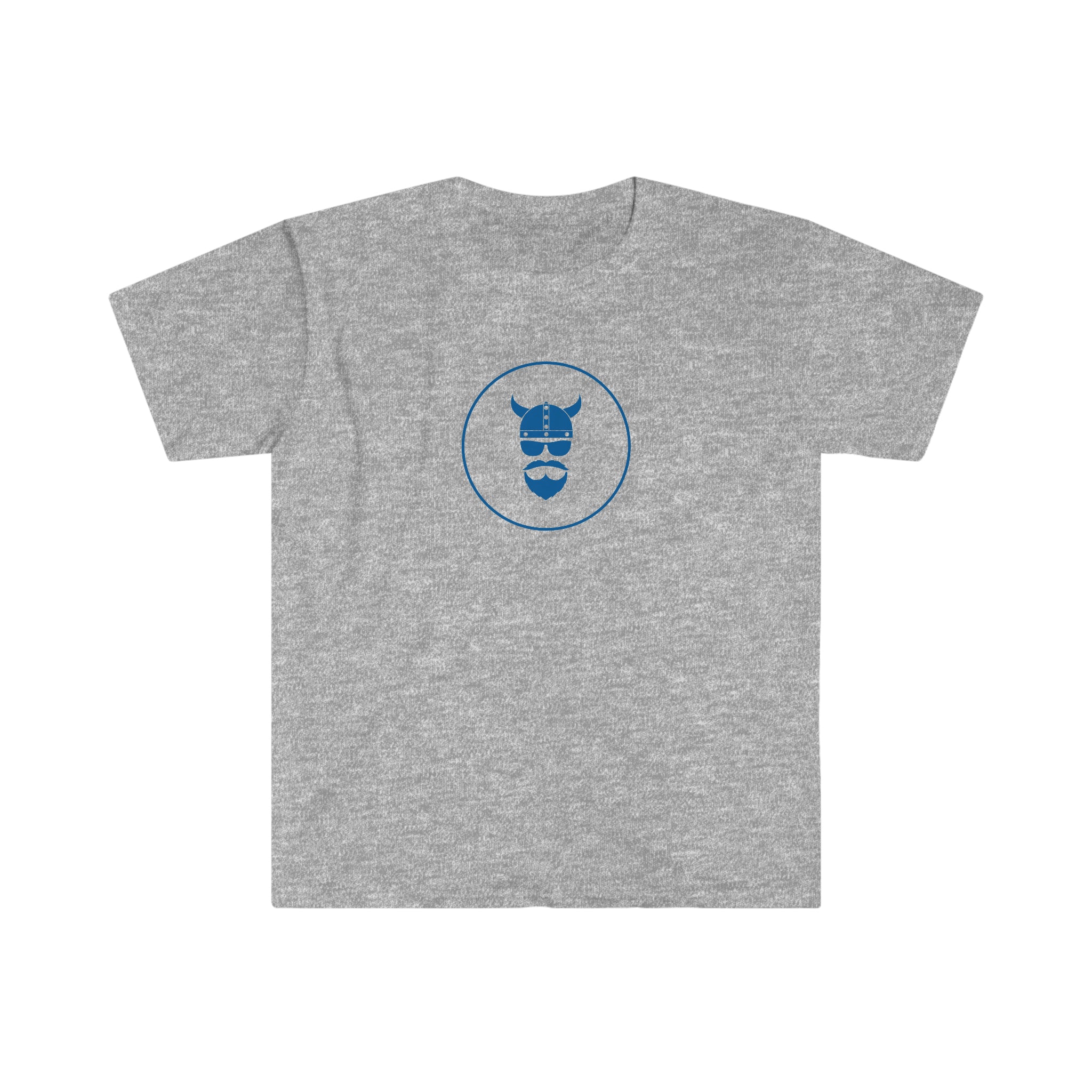 ZV Blue Stamp Softstyle T-Shirt - THE ZEN VIKING