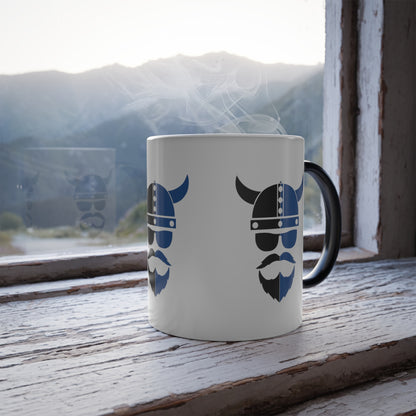 Blue Thermal Color Morphing Mug, 11oz - THE ZEN VIKING