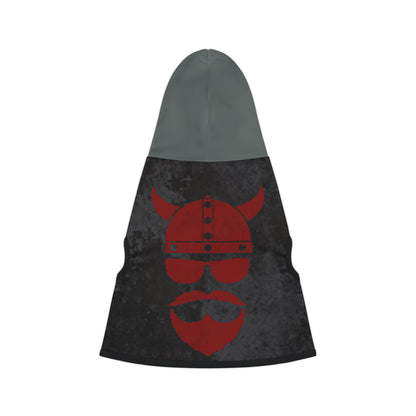 ZV Code Red Grey Dog Hoodie - THE ZEN VIKING