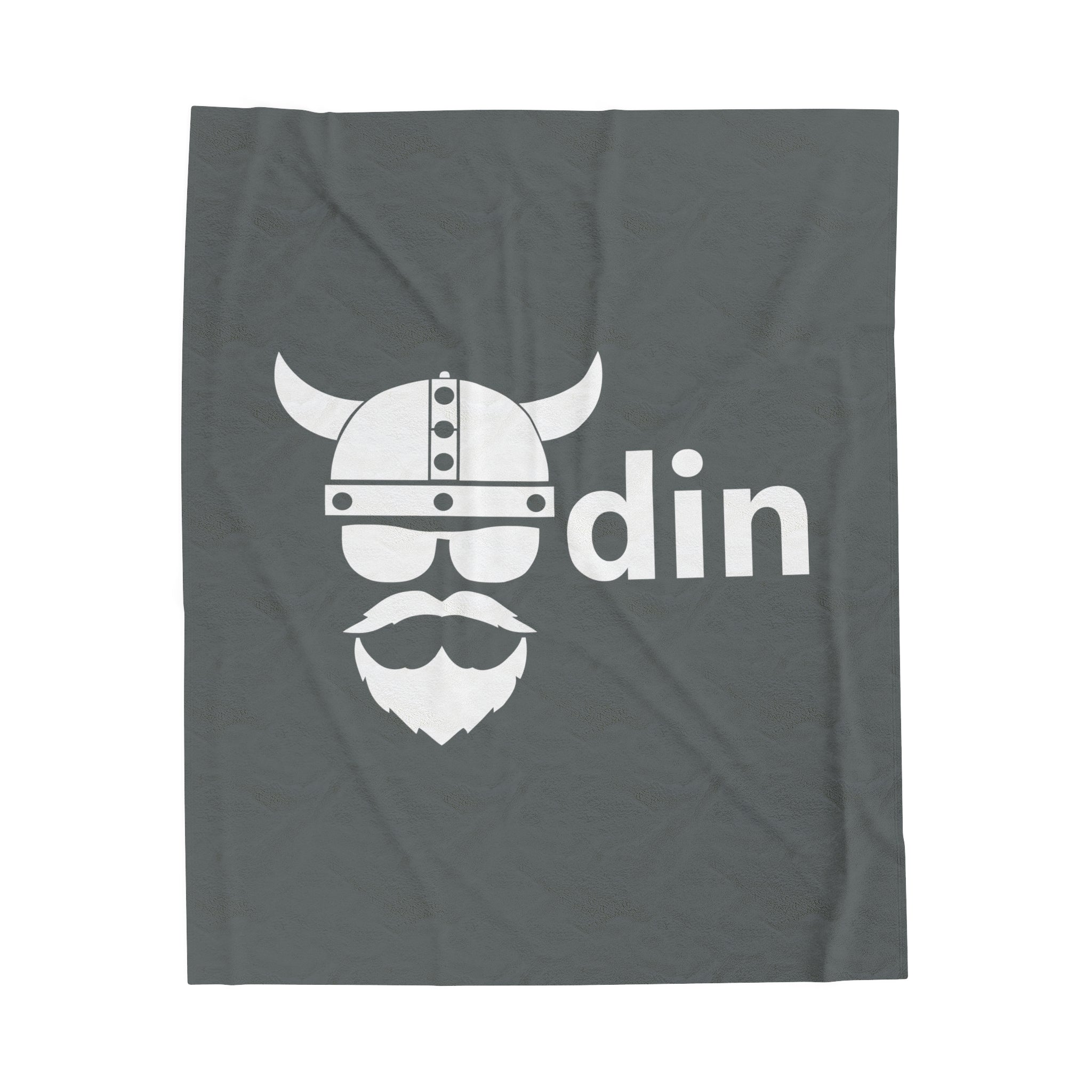 ZV Odin White Extra Soft Velveteen Plush Blanket - THE ZEN VIKING