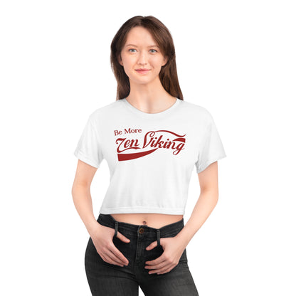 ZV Be More White Crop Top - THE ZEN VIKING