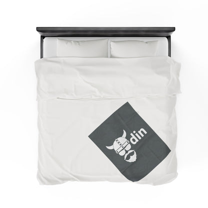 ZV Odin White Extra Soft Velveteen Plush Blanket - THE ZEN VIKING