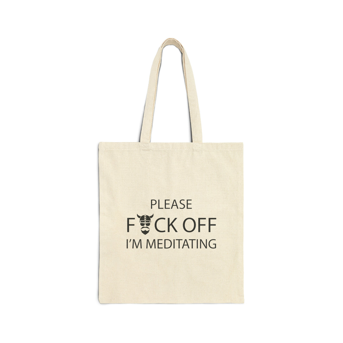 Meditation Cotton Canvas Tote Bag