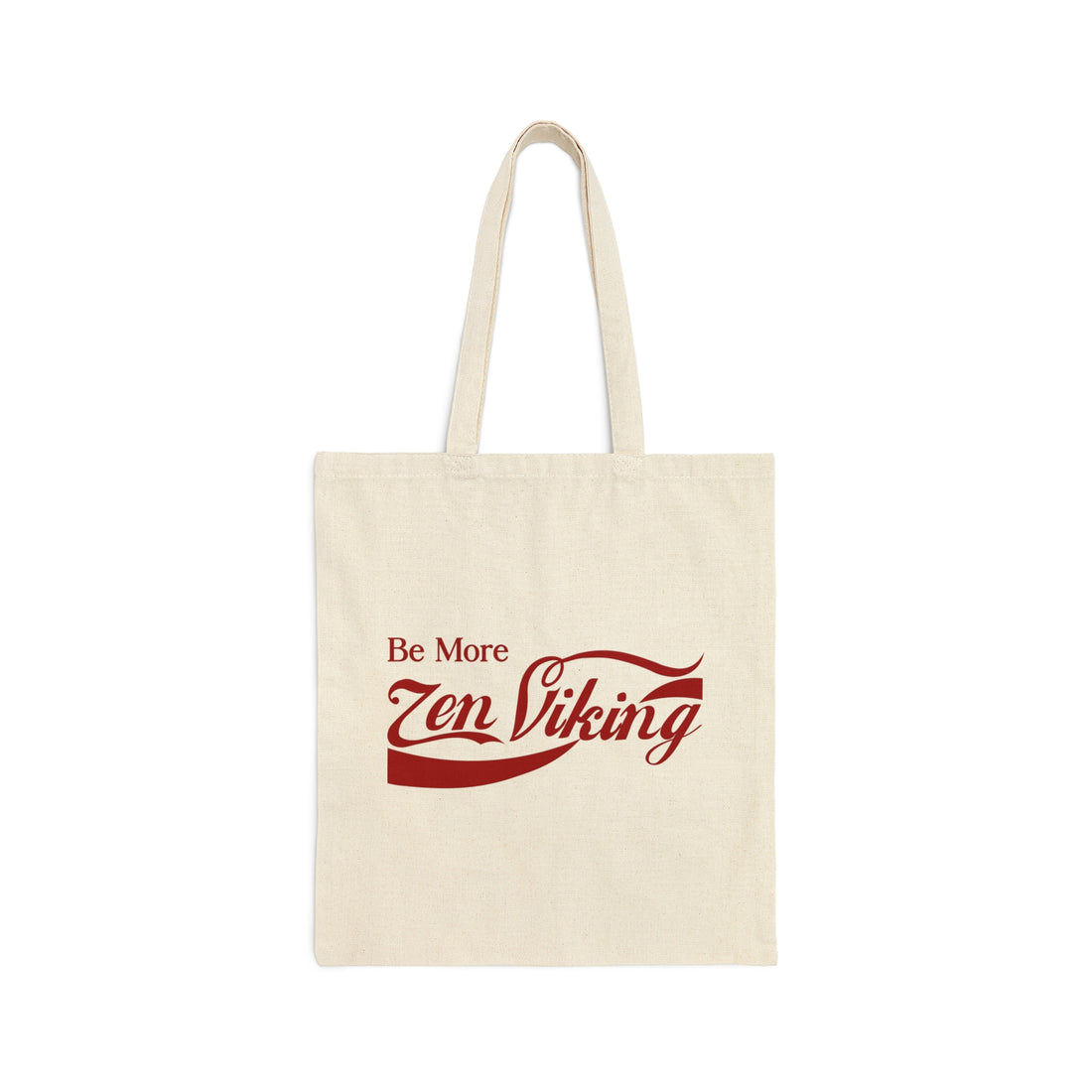 ZV Red Be More Cotton Canvas Tote Bag - THE ZEN VIKING