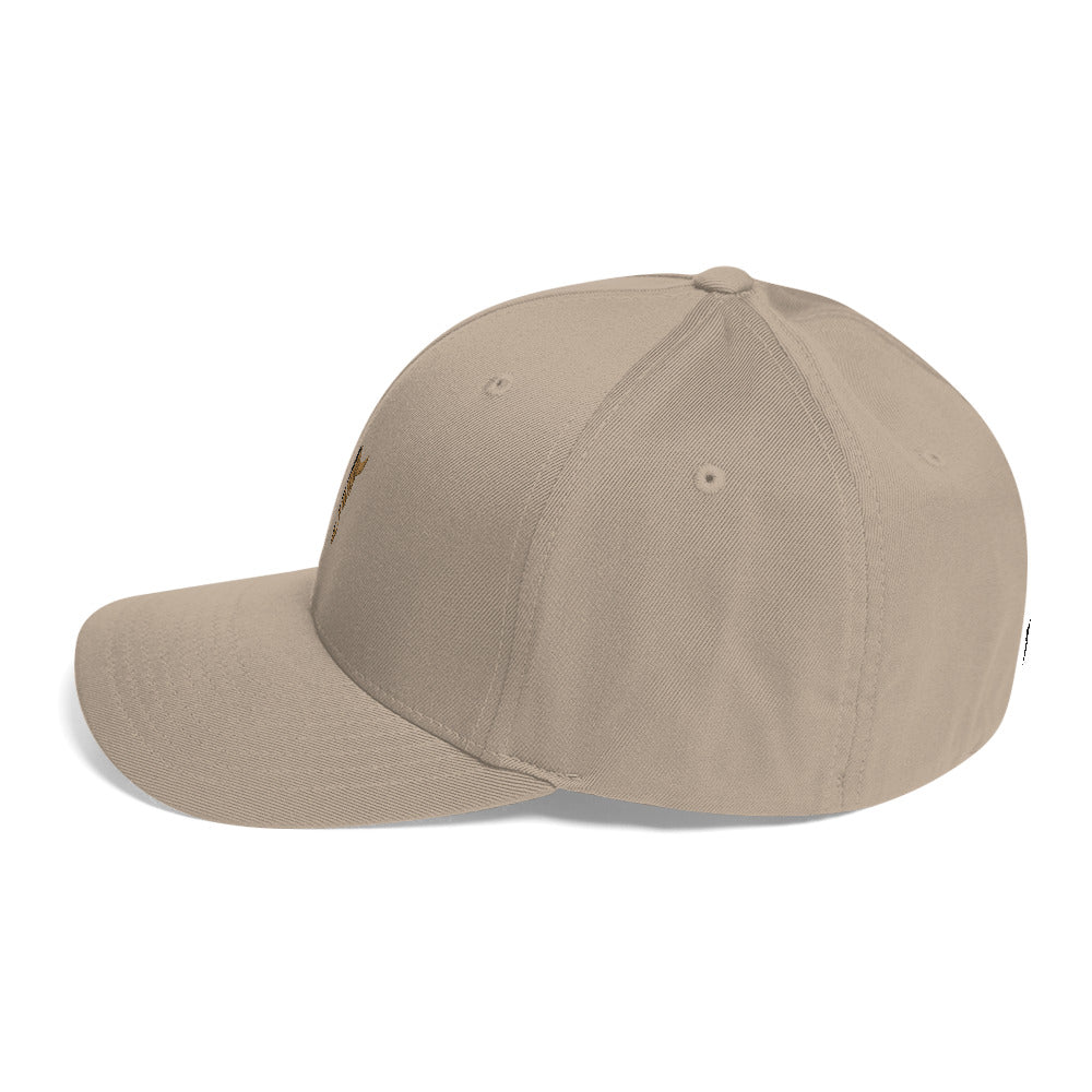 ZV Khaki Flex-Fit Structured Hat - THE ZEN VIKING