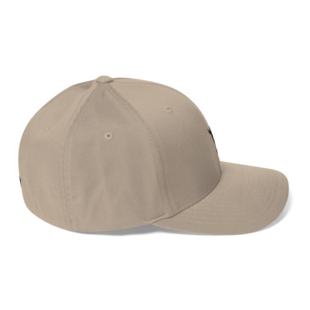 ZV Khaki Flex-Fit Structured Hat - THE ZEN VIKING