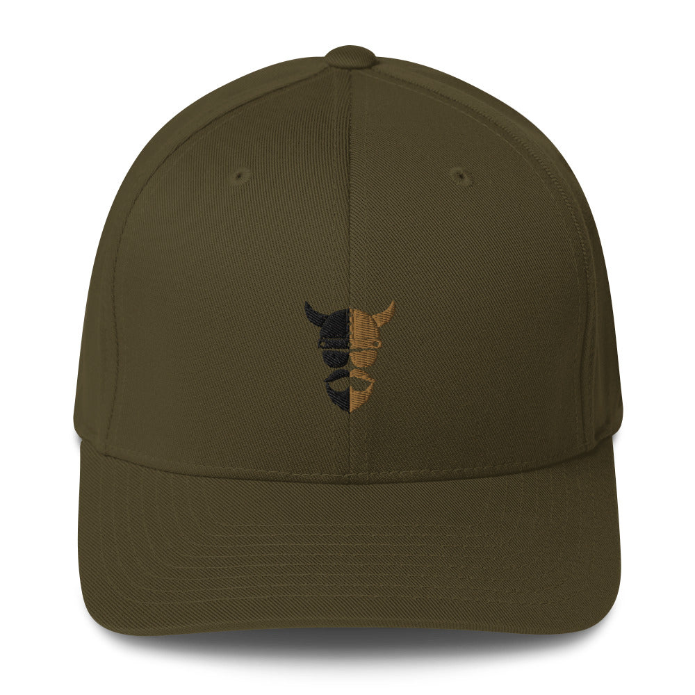 ZV Olive Flex-Fit Structured Hat - THE ZEN VIKING