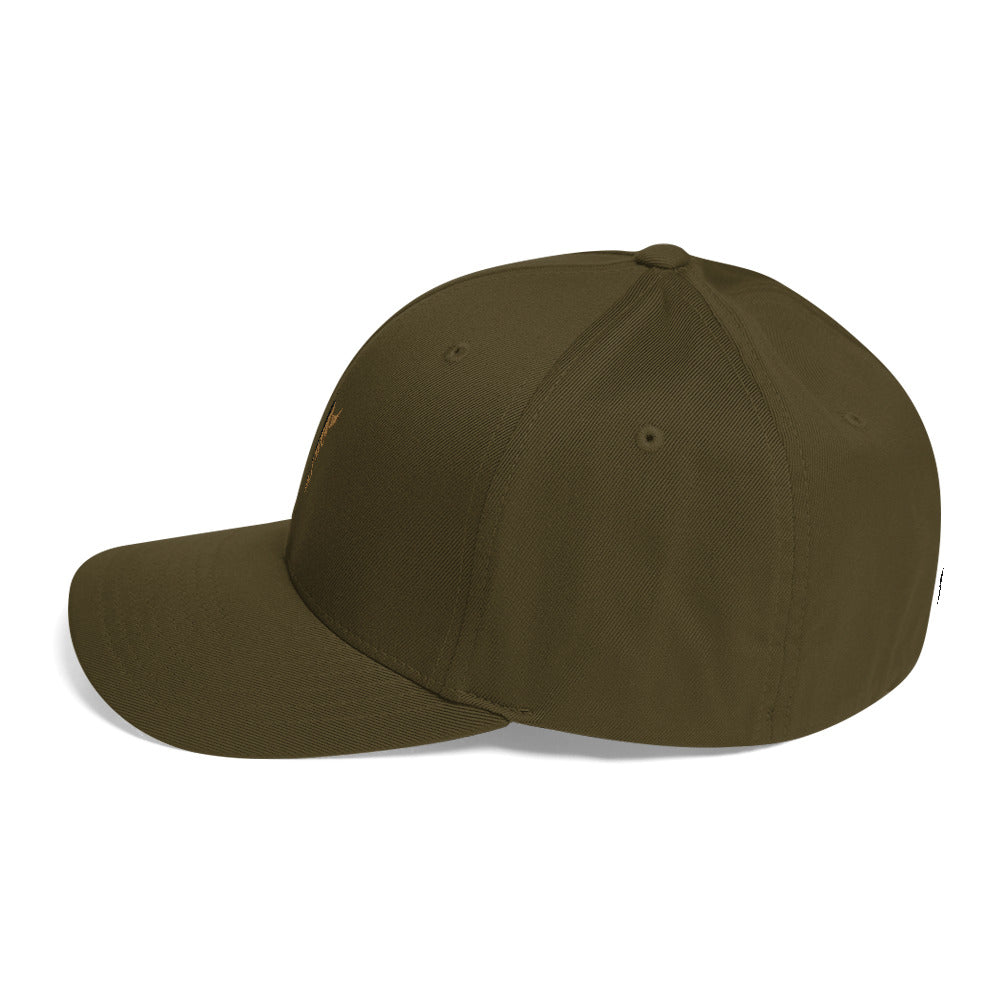 ZV Olive Flex-Fit Structured Hat - THE ZEN VIKING