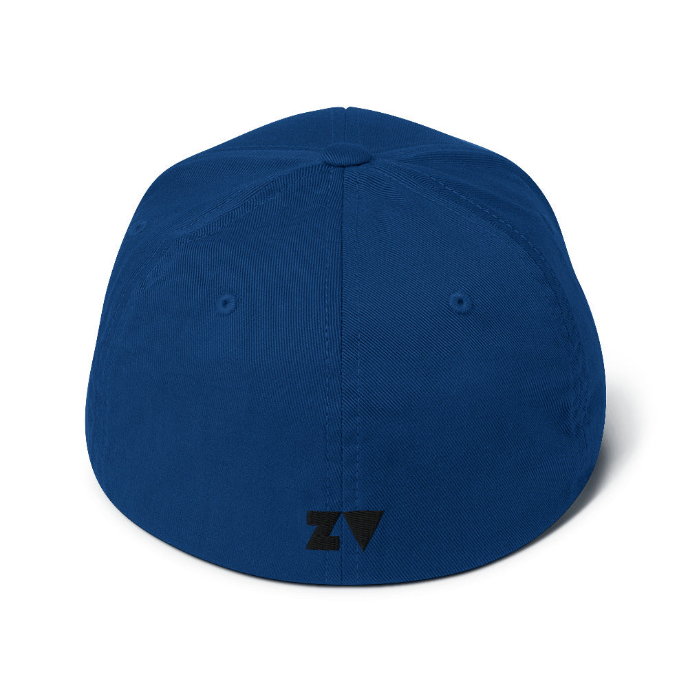 ZV Blue Flex-Fit Structured Hat - THE ZEN VIKING