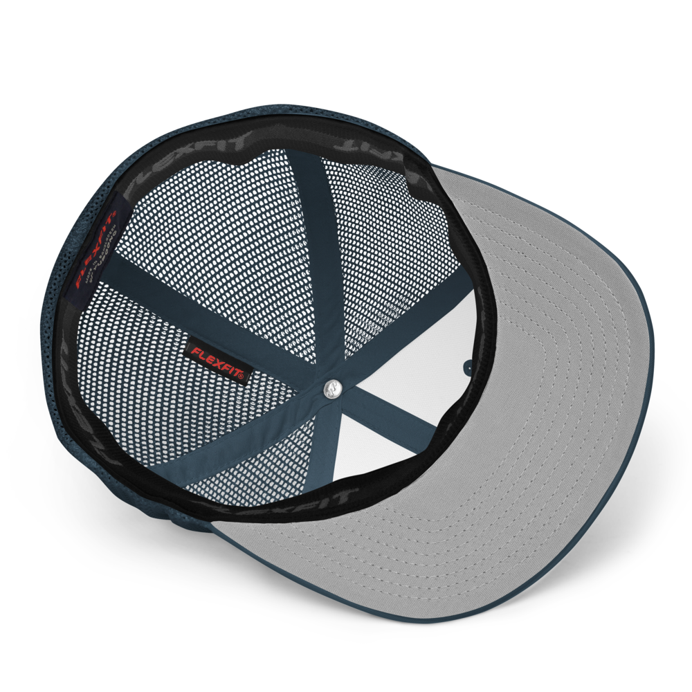 ZV Blue Flex-Fit Trucker Hat - THE ZEN VIKING